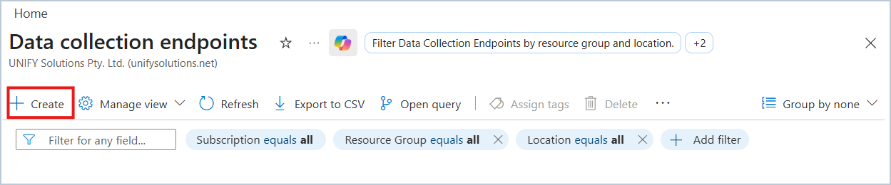 create dce button