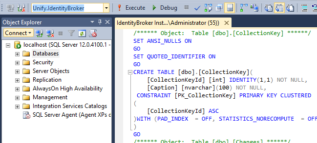 opened install script